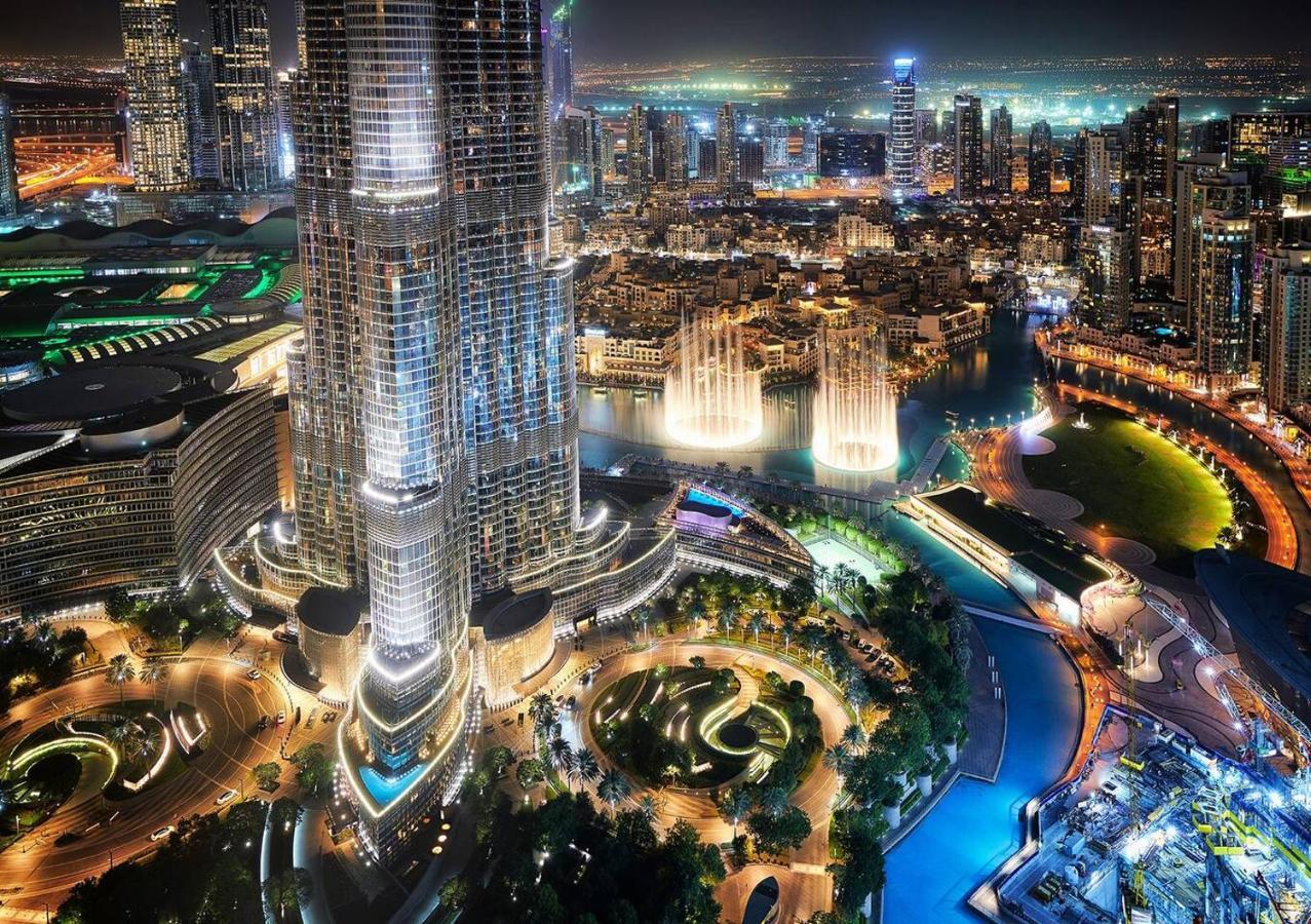 First Class 3Br With Full Burj Khalifa And Fountain View Дубай Екстер'єр фото