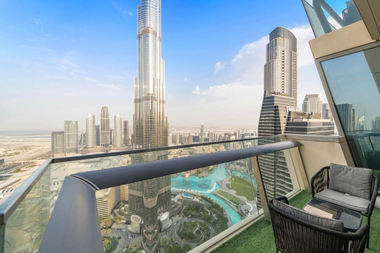 Апартаменти First Class 3Br With Full Burj Khalifa And Fountain View Дубай Екстер'єр фото