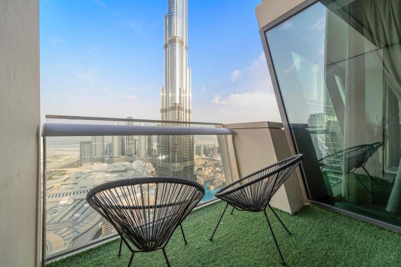 Апартаменти First Class 3Br With Full Burj Khalifa And Fountain View Дубай Екстер'єр фото