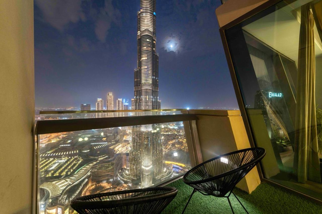 Апартаменти First Class 3Br With Full Burj Khalifa And Fountain View Дубай Екстер'єр фото